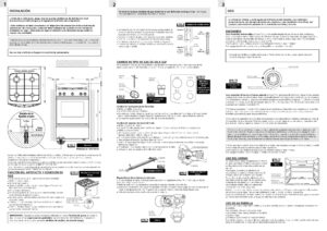 Manual Cocinas Orbis 938BC3 y 938GP3 pdf