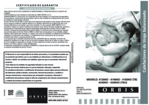 Manual de Calefactores Orbis NOTB 2 pdf